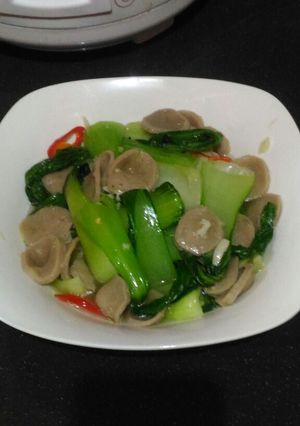 Foto resep Pokcay bakso sapi bumbu bawang