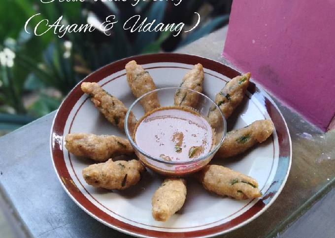 Otak-otak goreng (ayam & udang)