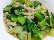 Gambar cah pokcoy enoki