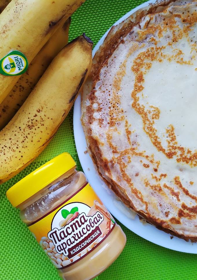 Блинчики на молоке с маслом