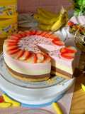 تشيز كيك النسكويك 🍫🍌🍓