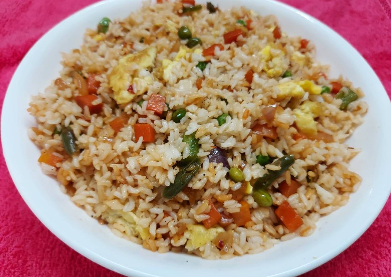 Schezwan Egg Fried Rice