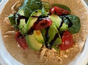 A picture of spinach wraps
