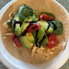 A picture of Shredded Chicken Wrap.