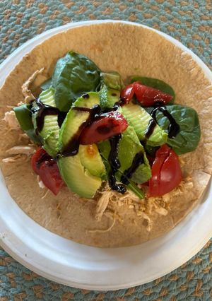 A picture of Shredded Chicken Wrap.