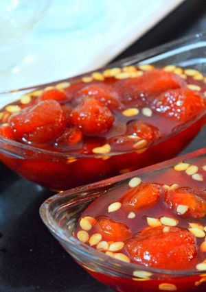A picture of Aloo Bukhara Chutney.