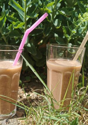 Une photo de Smoothie banane chocolat