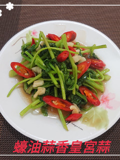 蠔油蒜香皇宮菜(簡單料理) 的食譜成品照片