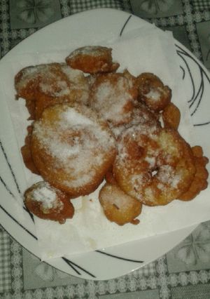 صورة لوصفة فواكه مقليه مقرمشه طعم روعه 😀😀
