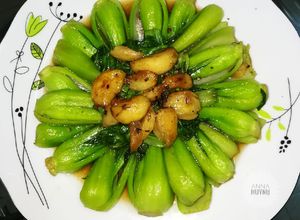 Hình của món Cải thìa xào tỏi.