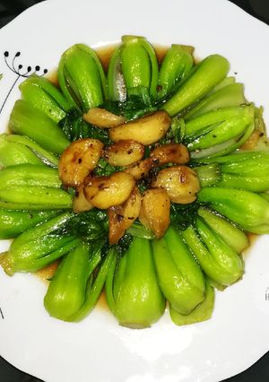 Hình của món Cải thìa xào tỏi.