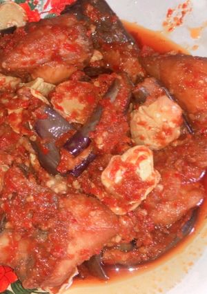 Foto resep Ayam, Jengkol dan Terong Balado