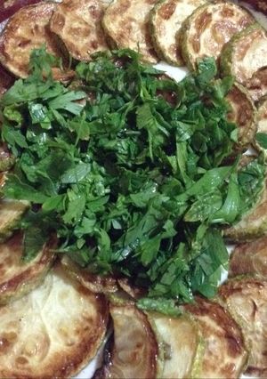 صورة لوصفة كوسة مقلية باللبن والثوم 🍽