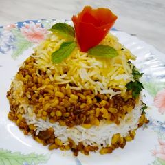 A picture of Sprouted Moth Biryani.