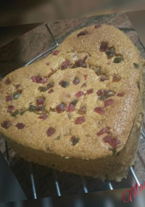 A picture of Tutti frutti cake (from leftover cookies).