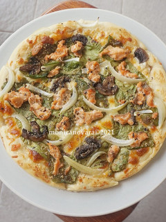 Foto resep Salmon & Spinach Pizza