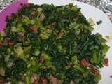 Espinacas con espárragos