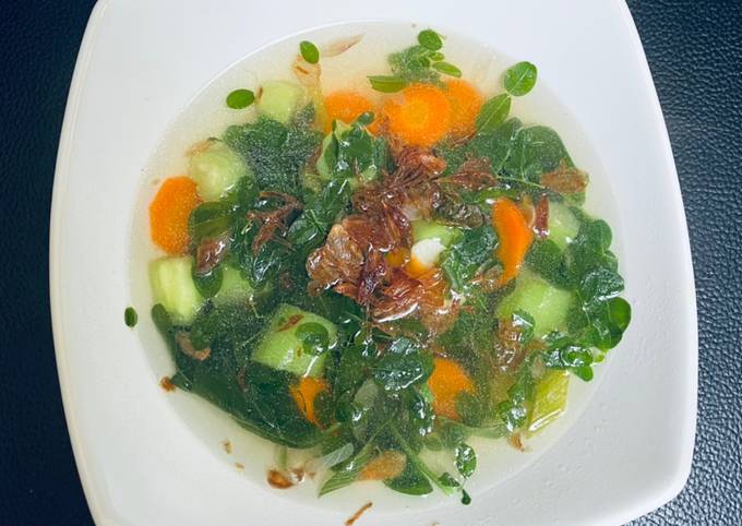 Cara Gampang Menyiapkan Resep Sup Kelor,gambas,dan wortel, Sempurna