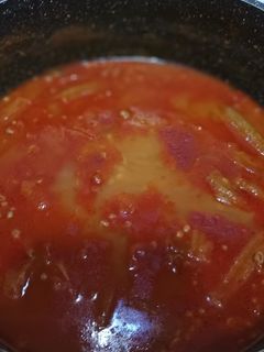 عکسی از دستور خورشت بامیه بدون گوشت