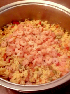 Una foto de Arroz con Camarones