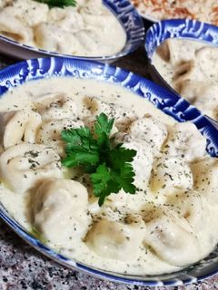 صورة لوصفة ششبرك 😋 مع رز بشعيرية
