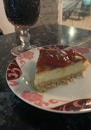 Una foto de Cheesecake estilo NYC sin gluten, sin TACC