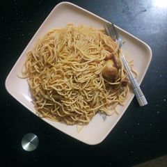 A picture of Jollof spaghs.