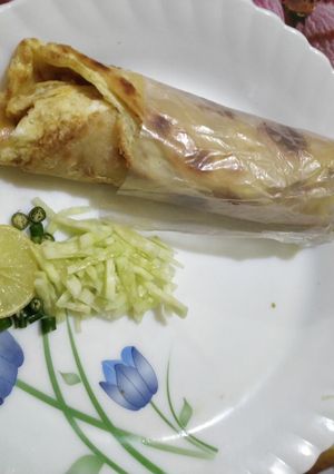 A picture of Egg Chicken Roll with Creamy Cheese.