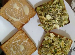Una foto de Tostadas saladas y dulces