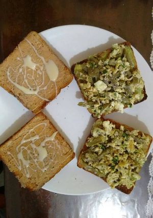 Una foto de Tostadas saladas y dulces
