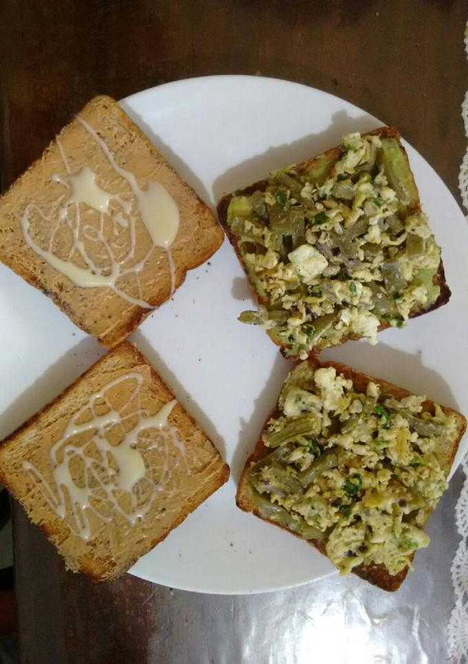 Una foto de Tostadas saladas y dulces