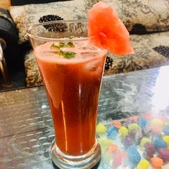 A picture of Summery waterr melonn juice.