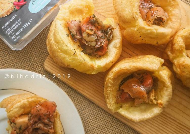 Langkah Langkah Memasak Yorkshire Pudding Tanpa Gluten Tanpa Tenusu yang Sederhan