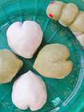 Un trèfle et une chenille- Jouyo Manju (Wagashi)