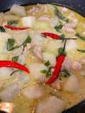Keto Green Curry Chicken with Winter Melon