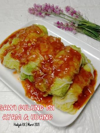 Langkah Mudah untuk Membikin Resep Sawi Gulung Isi Ayam &amp; Udang yang Lezat Anti Ribet, Sempurna