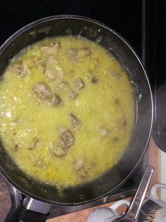 Una foto de Mollejas de pollo, en verde
