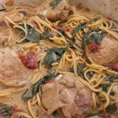 A picture of Dairy-free Creamy Tuscan Chicken.