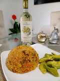 Arroz especial de Mollejas y chorizos de la casa