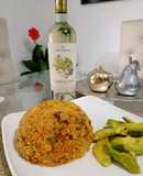 Arroz especial de Mollejas y chorizos de la casa
