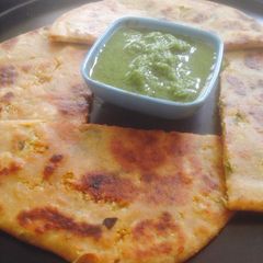 Gobi paratha A picture of Gobi paratha.