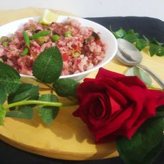 Red Poha Upma A picture of Red Poha Upma.