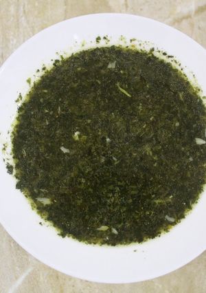 صورة لوصفة ملوخية خضرة على طريقتى