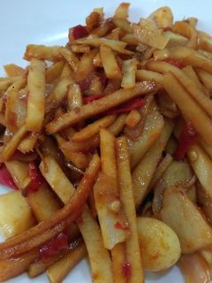 辣豆瓣炒筍絲 的食譜成品照片