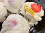 A picture of mochi rice cake