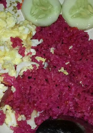 Foto resep Nasgor buah naga simpel non msg