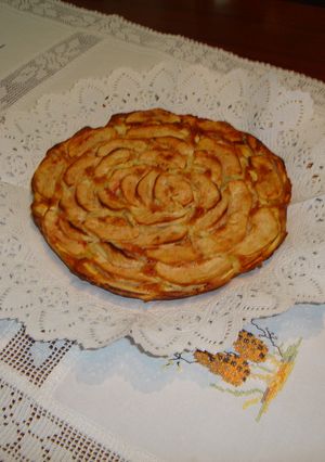 Una foto de Pastis de Poma d'Olot