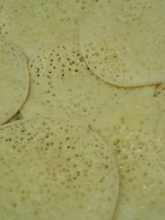 Una foto de Baghrir /comida de Marruecos