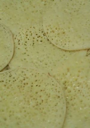 Una foto de Baghrir /comida de Marruecos