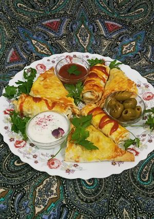 عکسی از دستور سمبوسه سیب زمینی